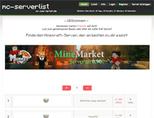 Tablet Screenshot of mc-serverlist.de
